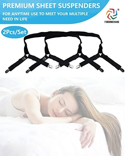 Bed Sheet Holder Straps Adjustable Sheet Stays Keepers With Elastic Bands