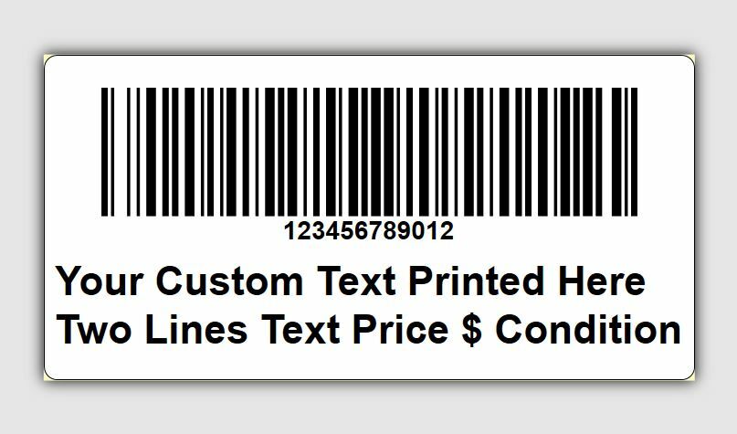 100 2"x1" Custom Labels Stickers Barcode Text Amazon (UPC NOT INCLUDED)