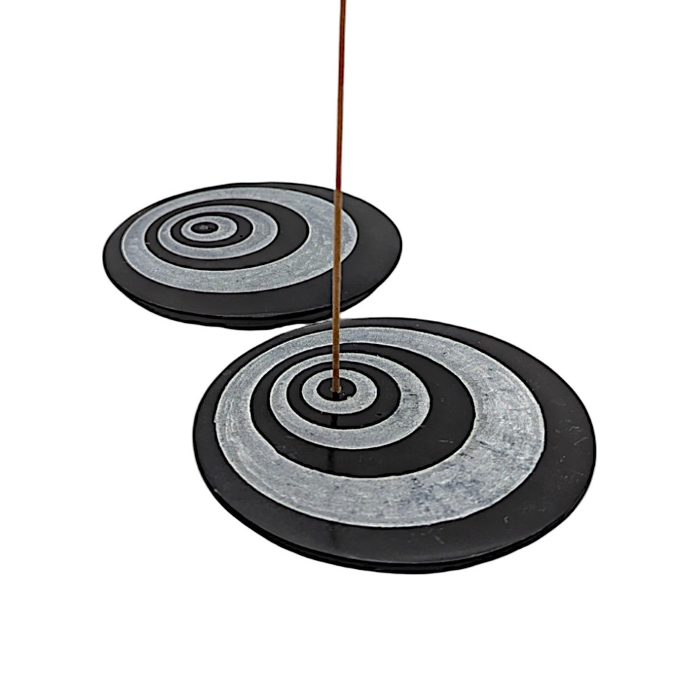 4" Stone Incense Plate Burner-2 Piece Set