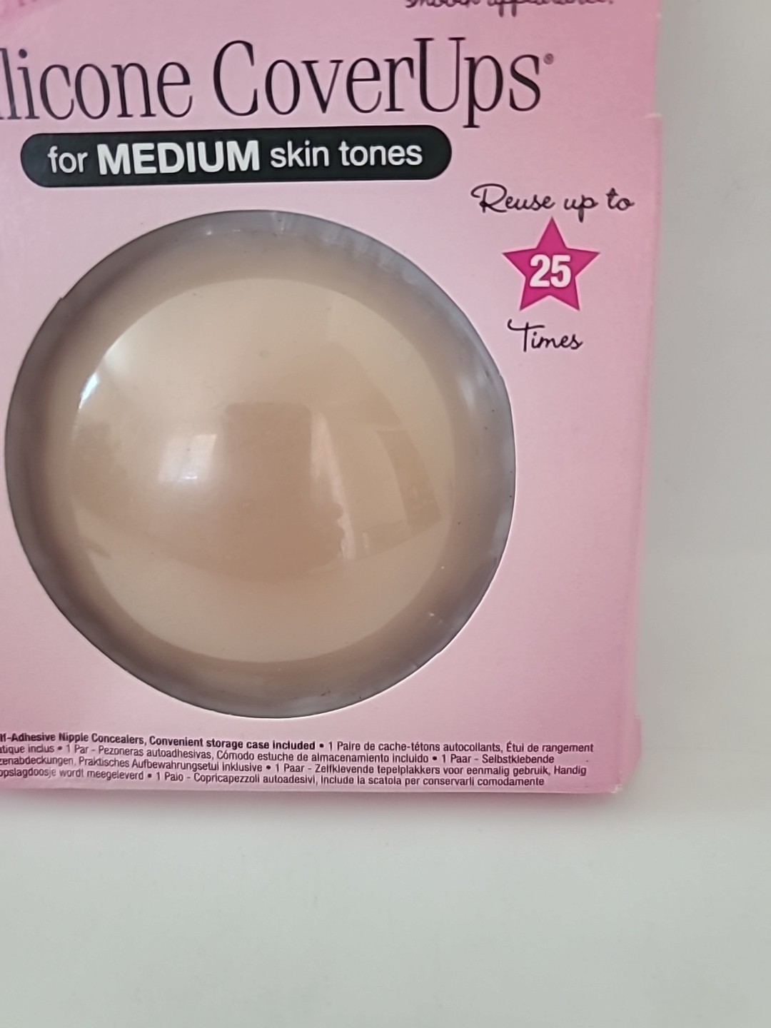 3 PAIRS Hollywood Fashion Secrets Silicone CoverUps MEDIUM Tone Lingerie Accesso