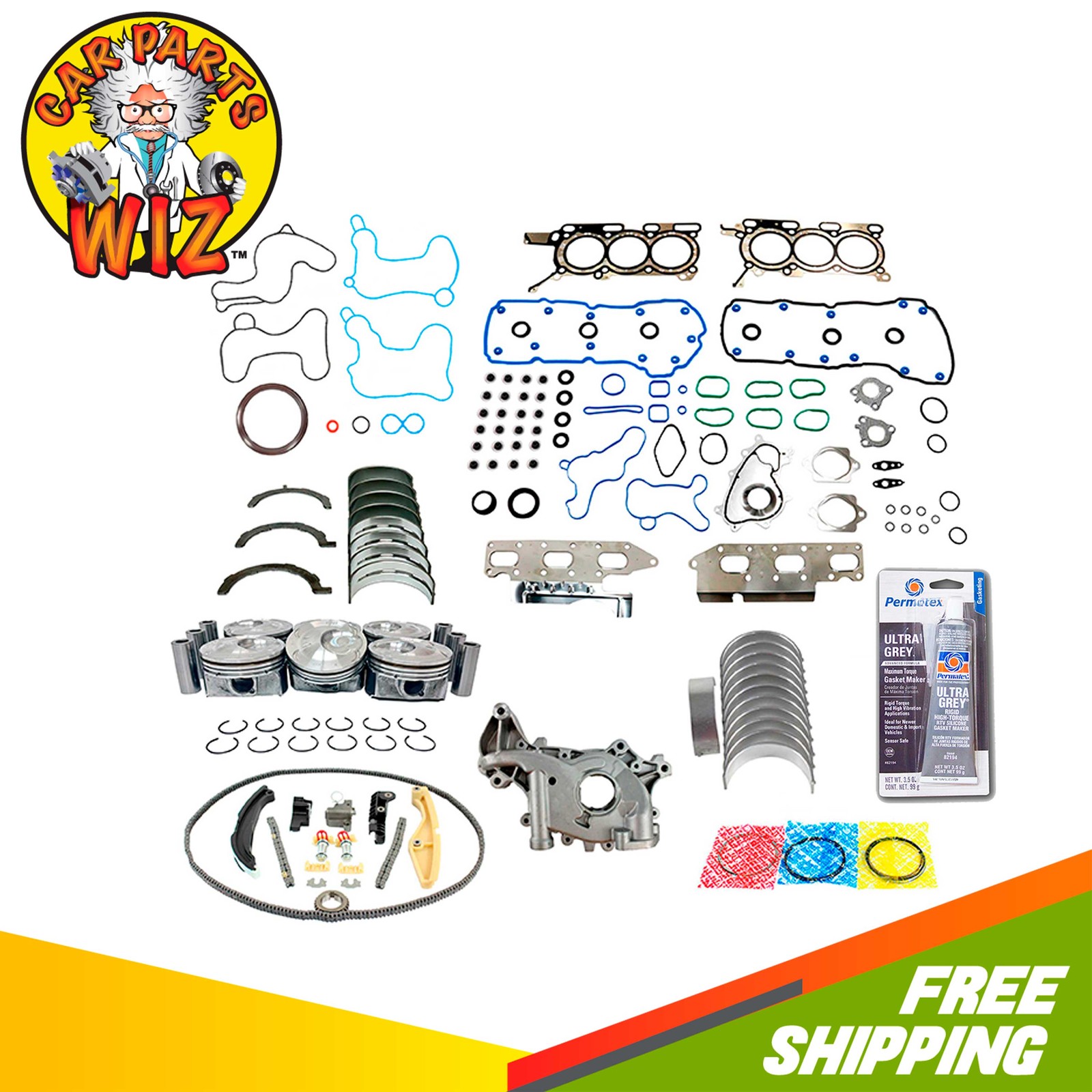 Master Engine Rebuild Kit Fits 11-12 Ford F-150 3.5L 24V DOHC EcoBoost