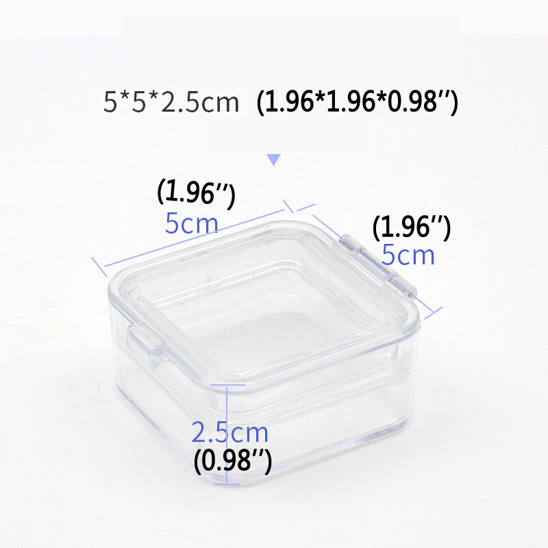 6 Pack For False Teeth Denture Box Membrane Case Inlay Fragile Hinged Display