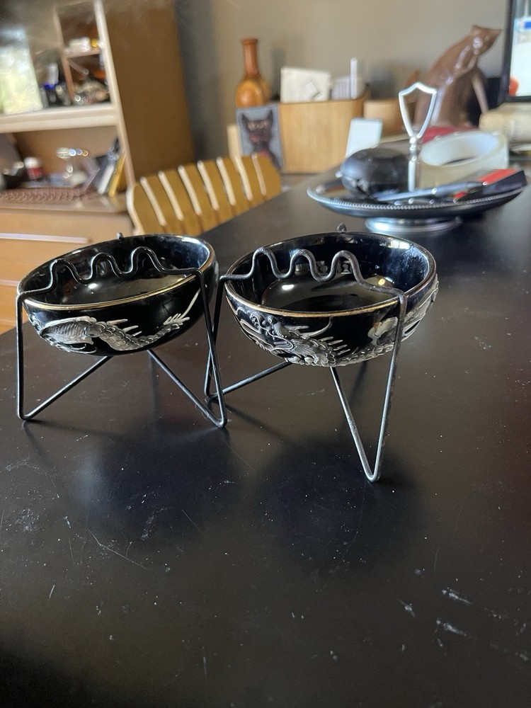 Moraige Dragon Ware Ashtrays