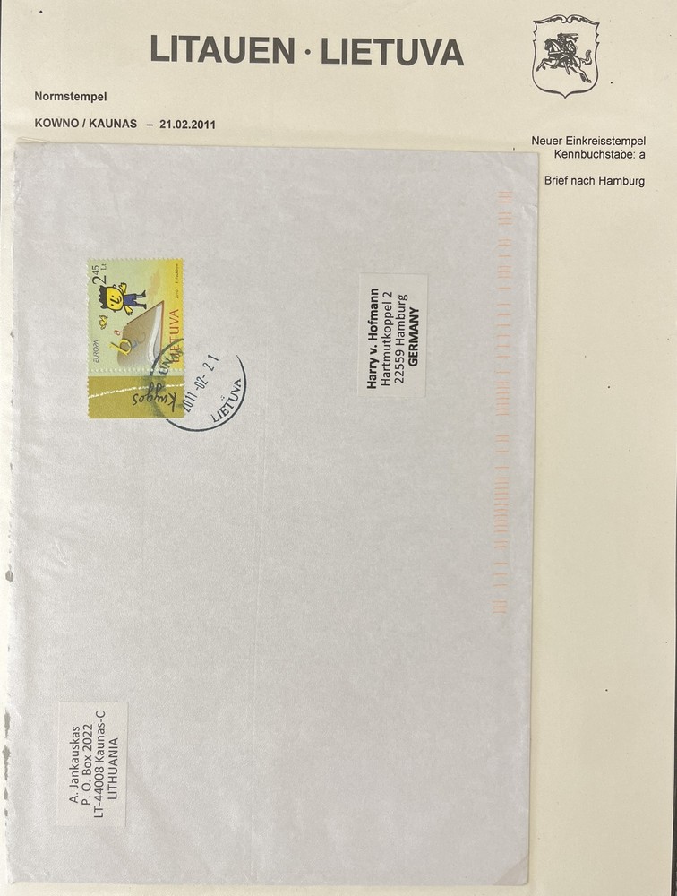 LITHUANIA 1990s/2009 Covers FDC x 19 Incl. Triangulars LA291