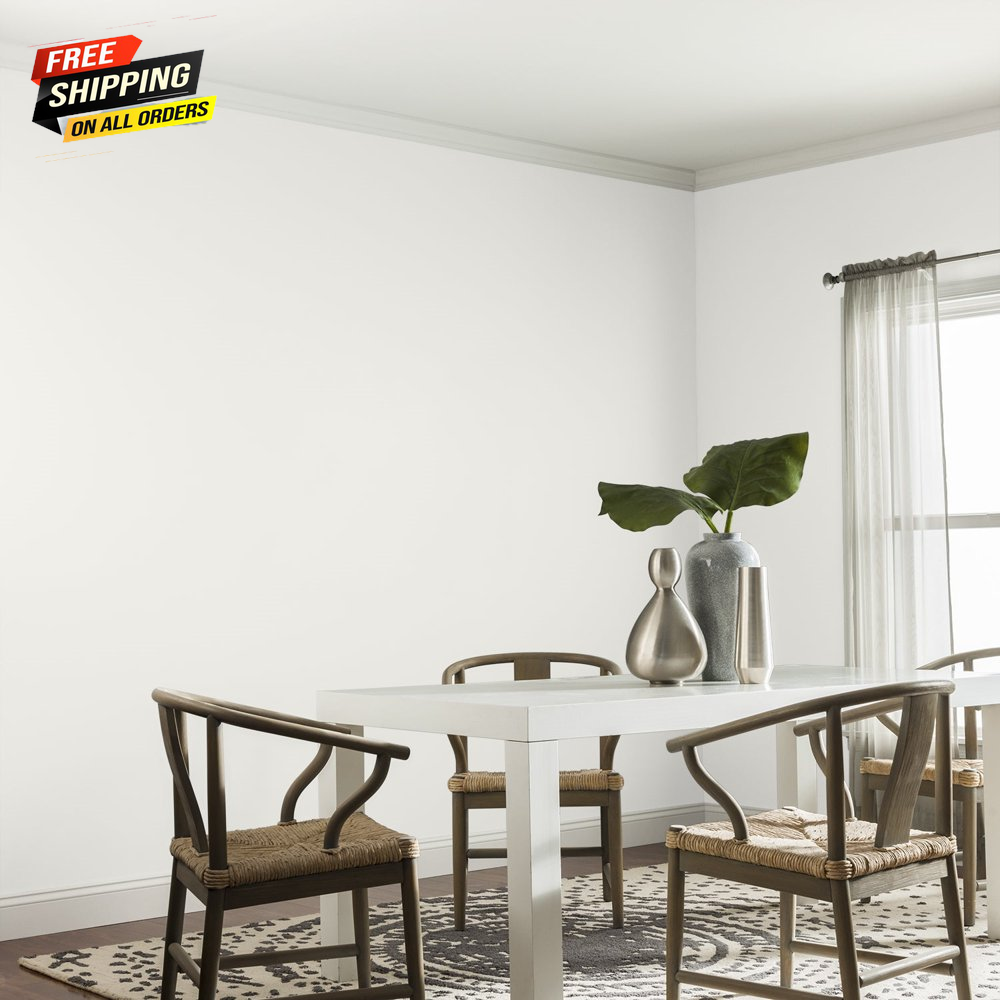 Glidden Fundamentals Grab-N-Go Interior Wall Paint, White, Eggshell, 1 Gallon ✅✅
