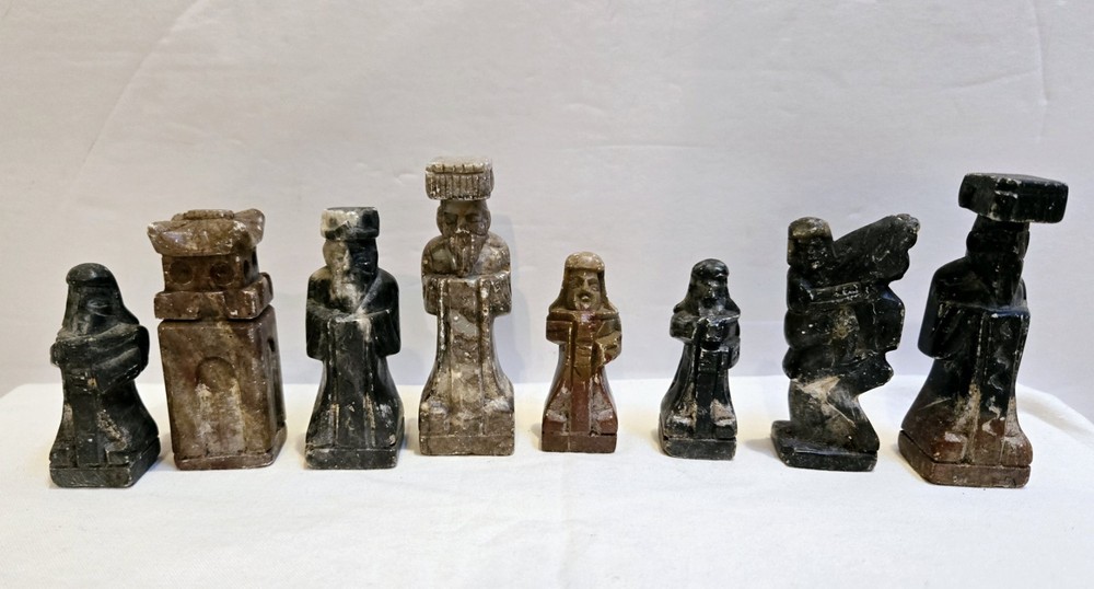 Soapstone Chess Pieces - 8 Mixed Pieces *READ DESCRIPTION*