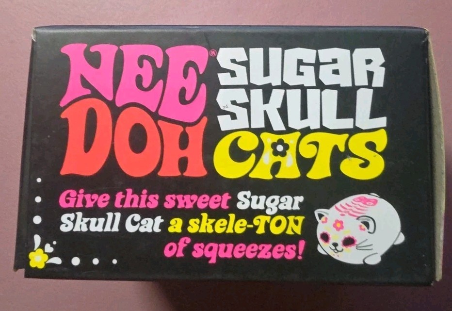 NeeDoh Sugar Skull Cat