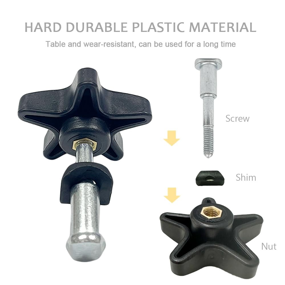 Rollator Walker Replacement Knobs - Easy-Grip Screws for 3 or 4 Wheel Rollators