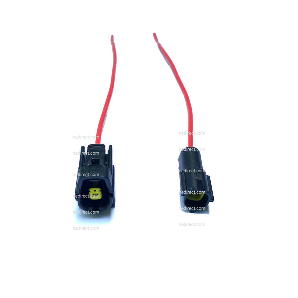 6" ASSEMBLED WATERPROOF 1 PIN ELECTRICAL 1.8MM AWG WIRE CONNECTOR PLUG