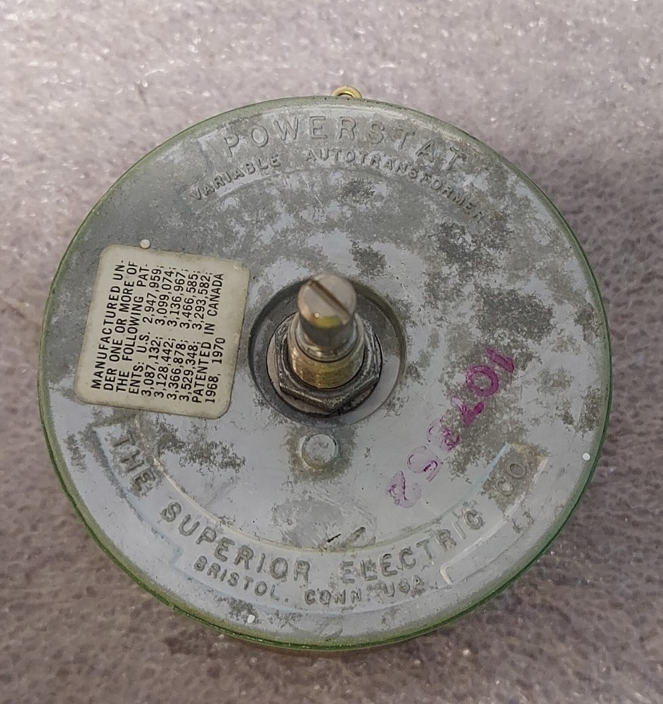 '1 PIECE' - PN# 10B - POWERSTAT - TRANSFORMER, VARIABLE
