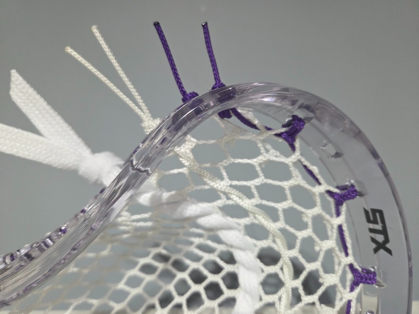ANY COLOR Attack Pocket: New STX PRISM CLEAR Mid Low Pocket Lacrosse LAX HEAD