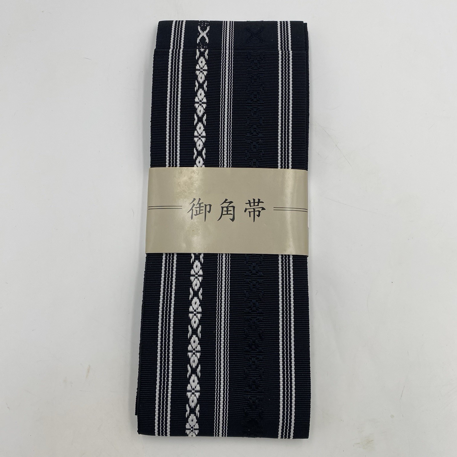 Traditional Japanese Kami Kaku OBI Kimono Belt For Laido BLACK Japan