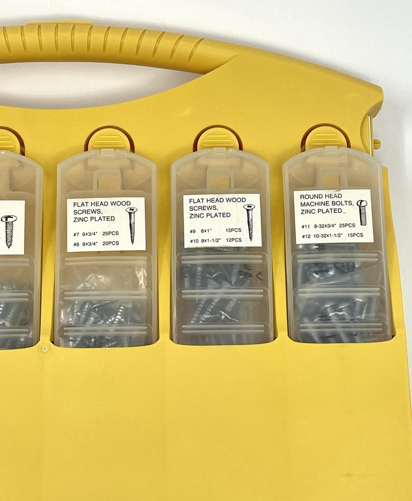 Vintage Pro-Pack Assorted Screws Caddy Carrying Case with Handle