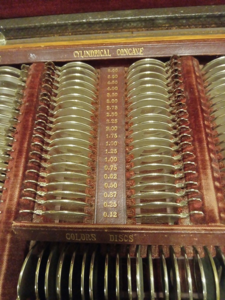 Antique Optical Optometry Eye Exam Testing Kit