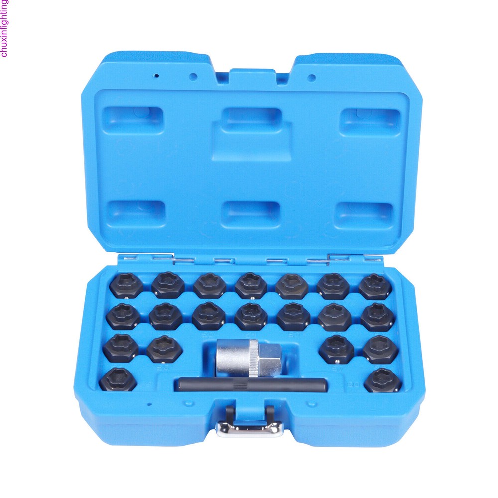 22pc Set For BMW MASTER LOCKING WHEEL Anti-Theft NUT KEY SET REMOVAL LOCK Socket