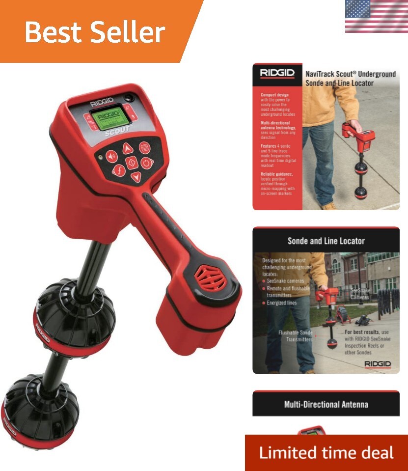 Complete RIDGID 19238 NaviTrack Locator Kit - Fast & Accurate Utility Detection