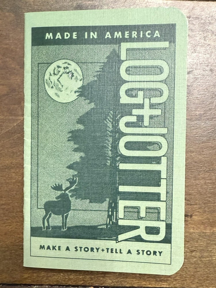 Log + Jotter  Dot Graph Notebook  “ Take In The Moon “ October 2024