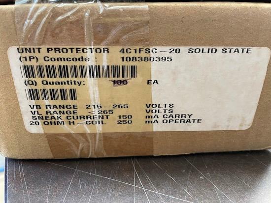 QTY 10 COMSCOPE LUCENT 4C1FSC-20 SOLID STATE PROTECTOR 20 OHM 215-265V
