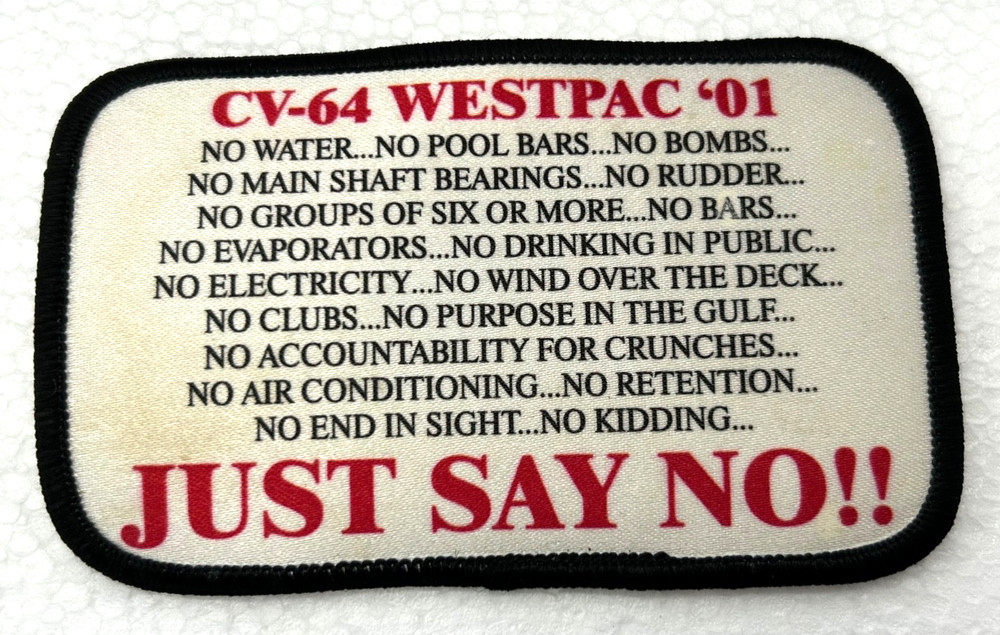 2001 USS Constellation CV-64 Westpac Patch