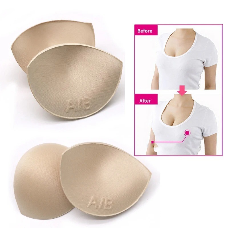 3 Set Thick Sponge Bra Pads Push Up Breast Enhancer Removable Bra Padding Insert