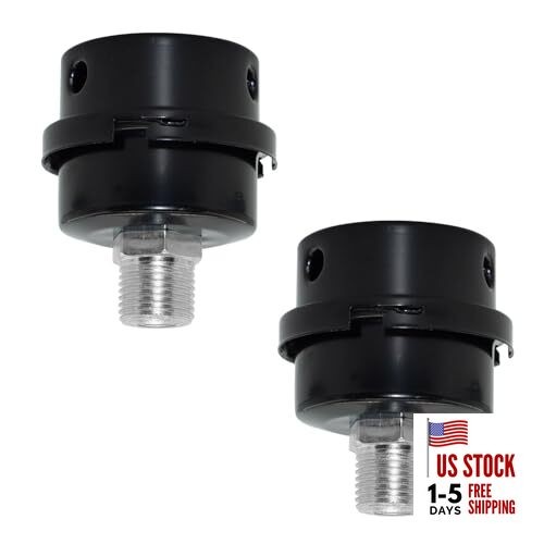 2 Pcs 1/2" Thread Diameter Air Compressor Silencer Filter,Intake Filter 20mm