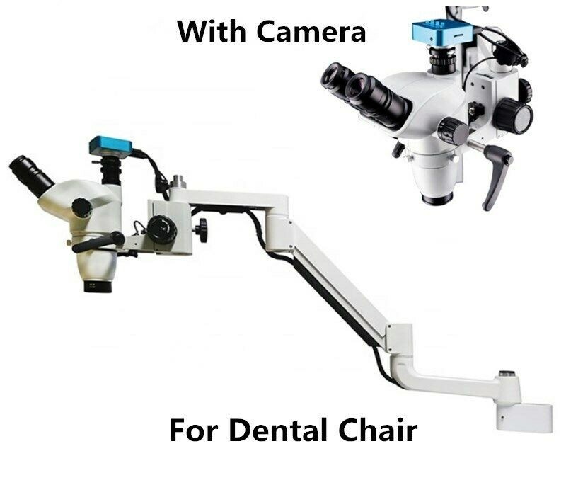 Dental Chair Unit Operating Microscope Endodontic Microscope + Camera Led Light