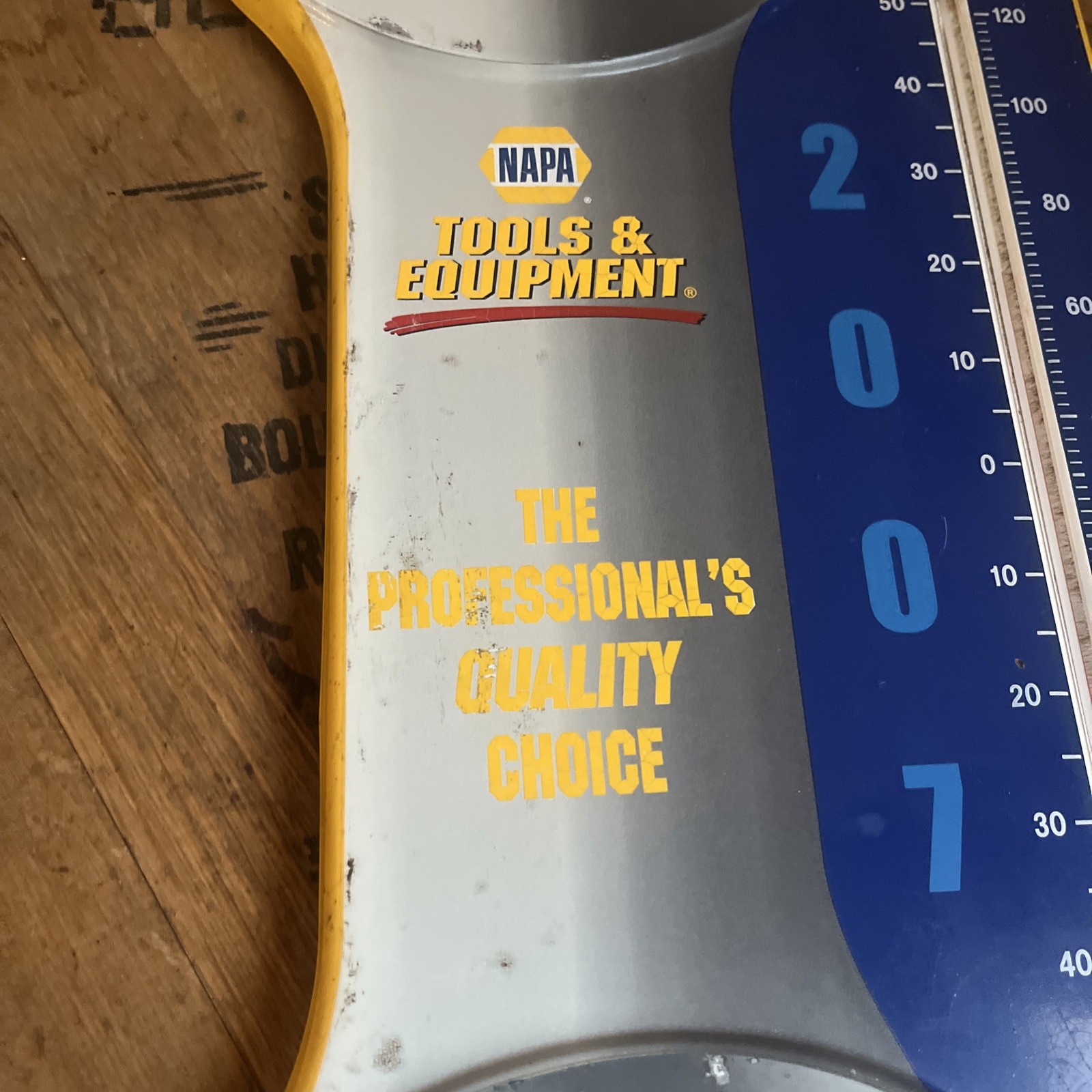 RARE Vintage Dealer Tools, And Equipment NAPA Metal Thermometer Huntsville, Tex