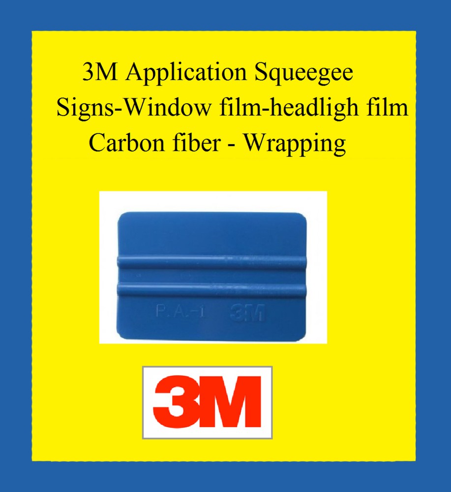 25 Squeege 3M Blue vinyl , window tint, head light , cutter plotter installation