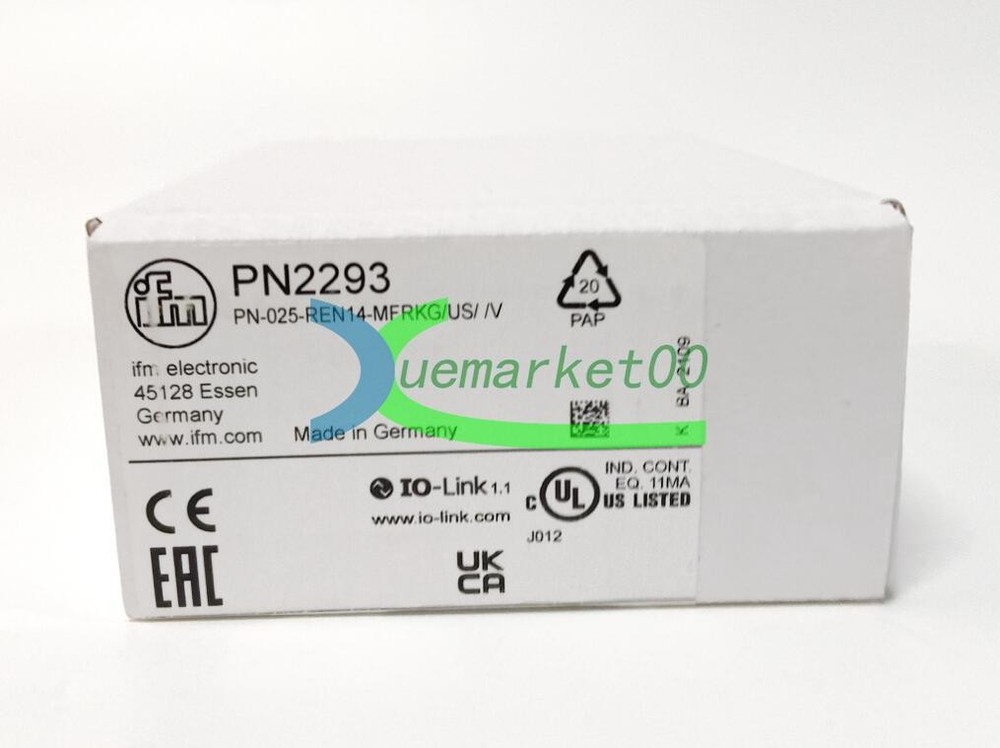 One New IFM PN2293 Electronic Pressure Sensor