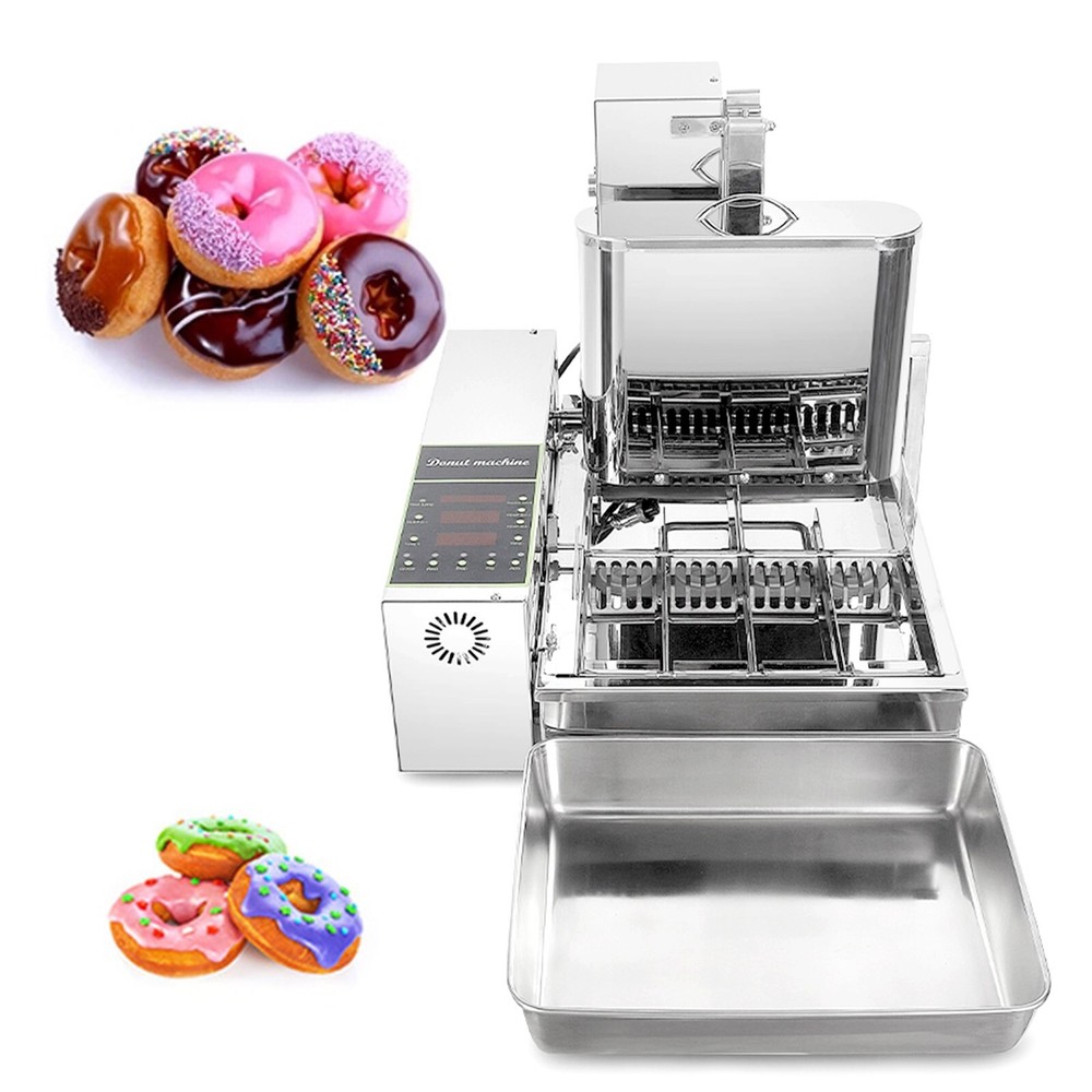 Kolice 1750pcs/hour Mini 4 rows donuts making machine frying doughnut maker
