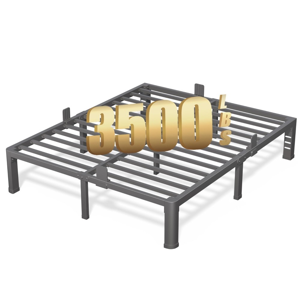 FUIOBYVV 12 Inch Full Metal Platform Bed Frame
