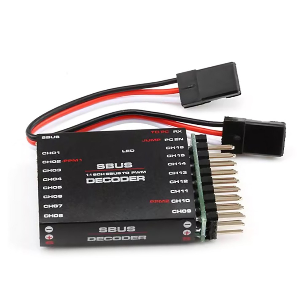 1 PC SBUS to PWM / PPM Decoder 16CH Supporting Computer Side Settings For Frsky
