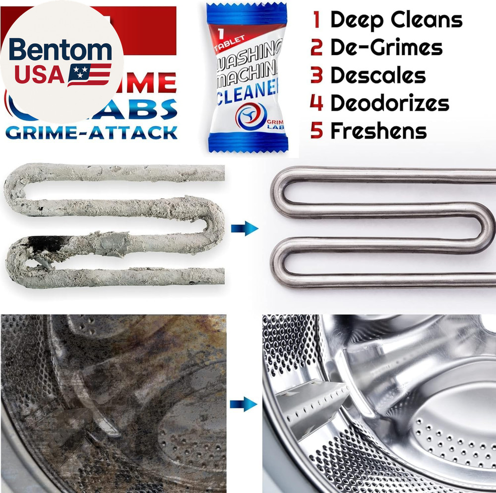Washing Machine & Dishwasher Cleaner Tablets Bundle – 12-Month Supply | Deep Cle