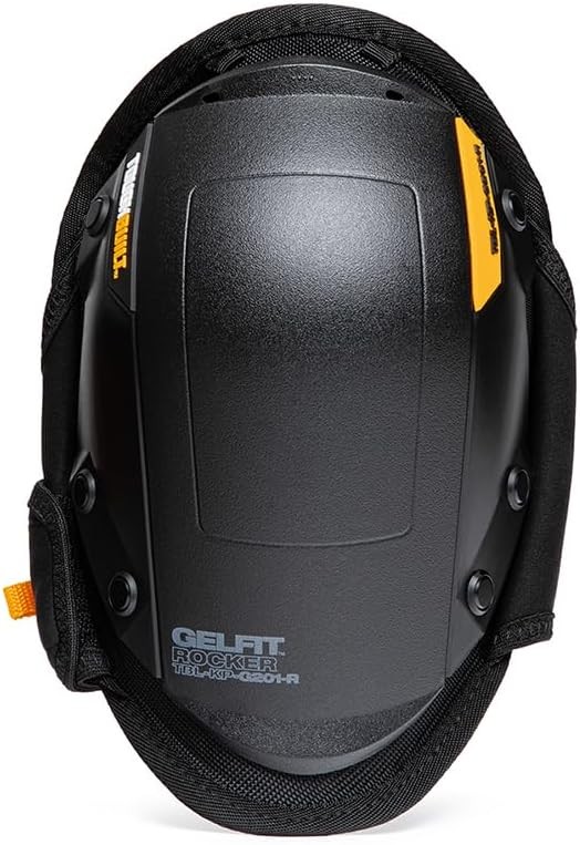 ToughBuilt GelFit Rocker Black Stabilization Knee Pads Heavy Duty TBL-KP-G201-R
