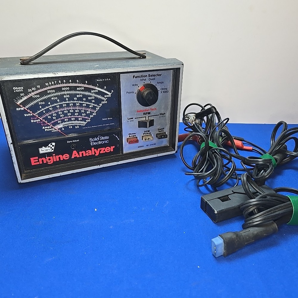 Sears Craftsman Model 161.214230 Solid State Electronic Engine Analyzer Vintage