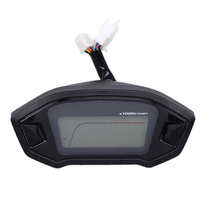 LCD Digital Backlight Odometer Sensor Speedometer Tachometer Gauge Trip Meter
