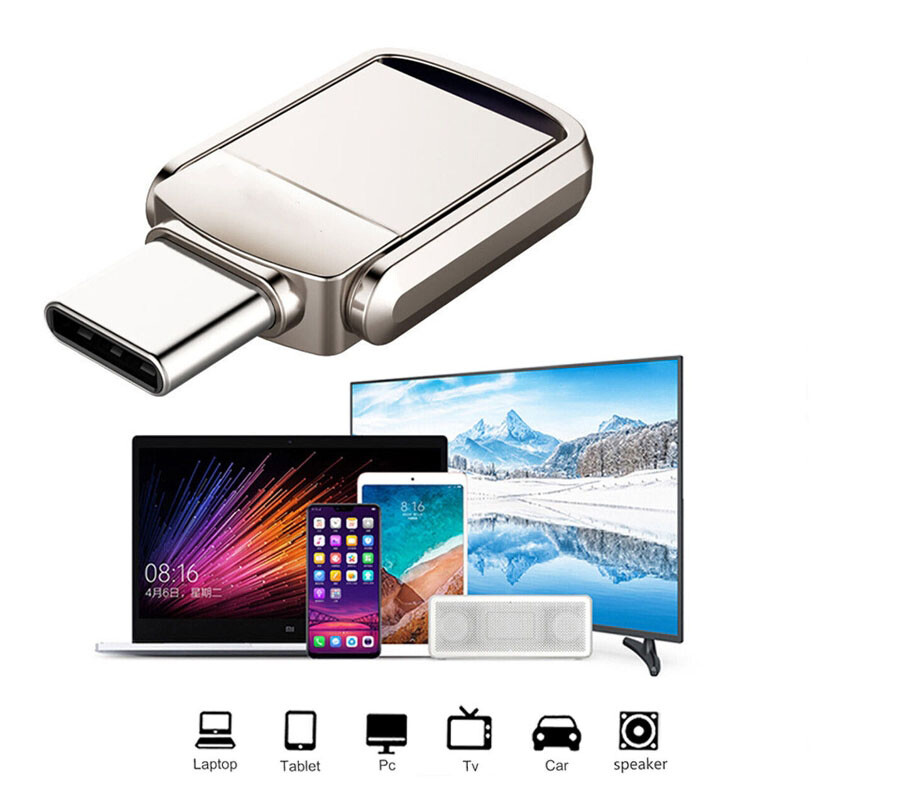 2x 1TB 2TB Type C USB 3.0 Flash Drive Thumb Drive Memory Stick for PC Laptop New