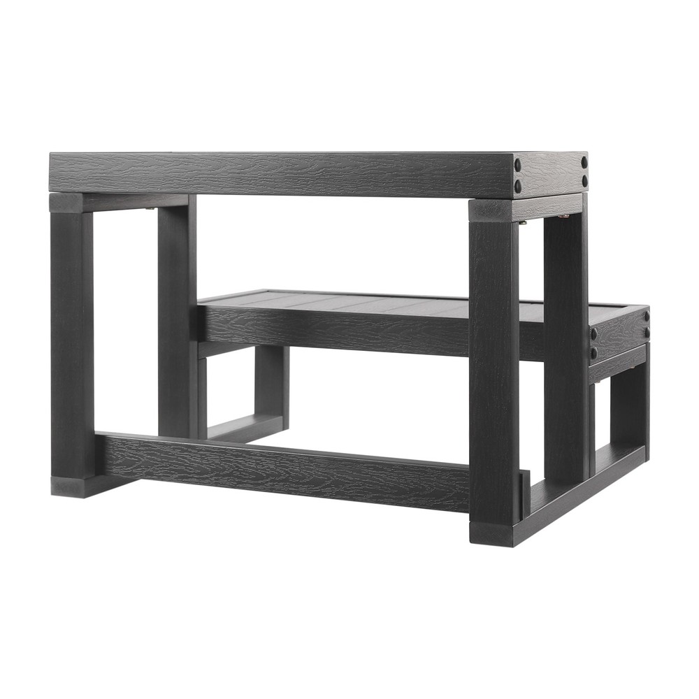 2-Steps Rectangular Tub Steps Spa Steps Hot Tub Stairs Ladder Floorstanding ﻿