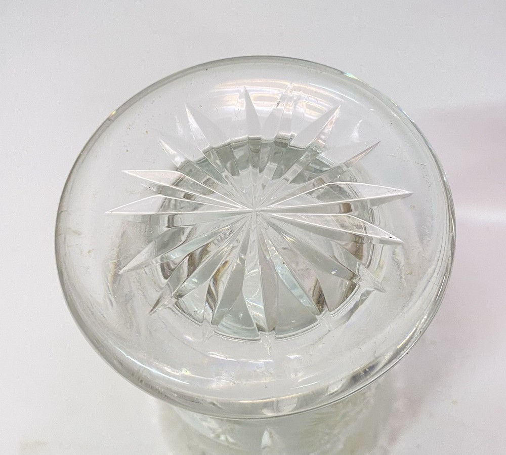 Large Crystal Vase. 9”