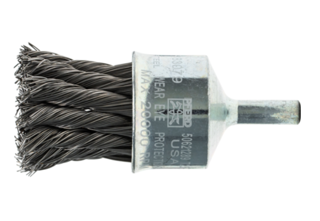 Wire End Brush - PFERD Part # 83079 - 1" Diameter Flared Cup 1/4" Shank