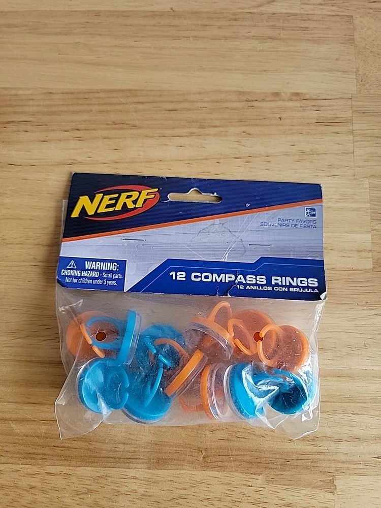 Nerf 12 Compass Rings New Sealed
