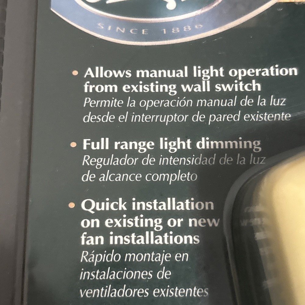 Hunter 27185 Ceiling Fan And Light Remote Control