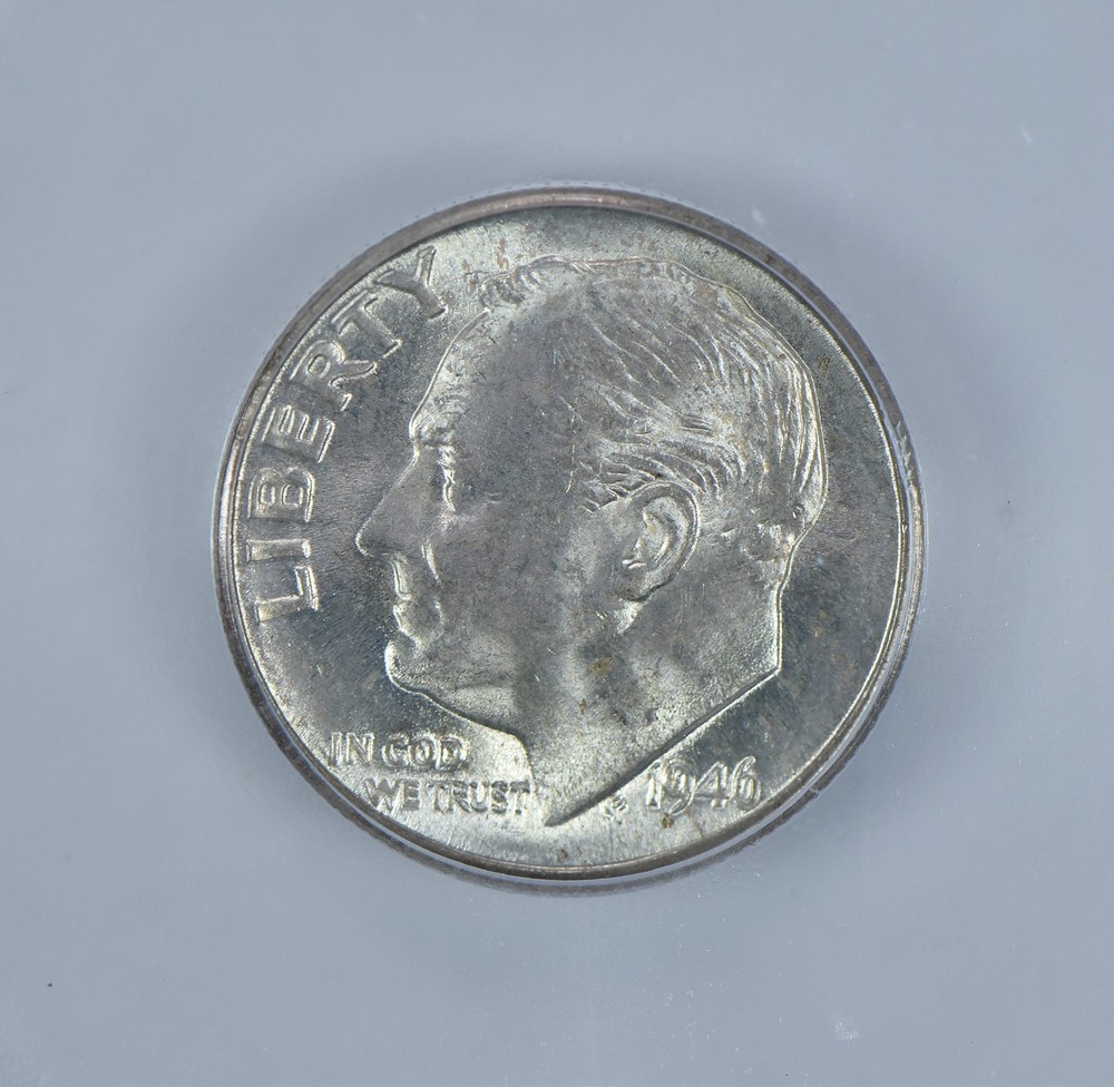 1946-D Roosevelt Dime MS66 FB ICG