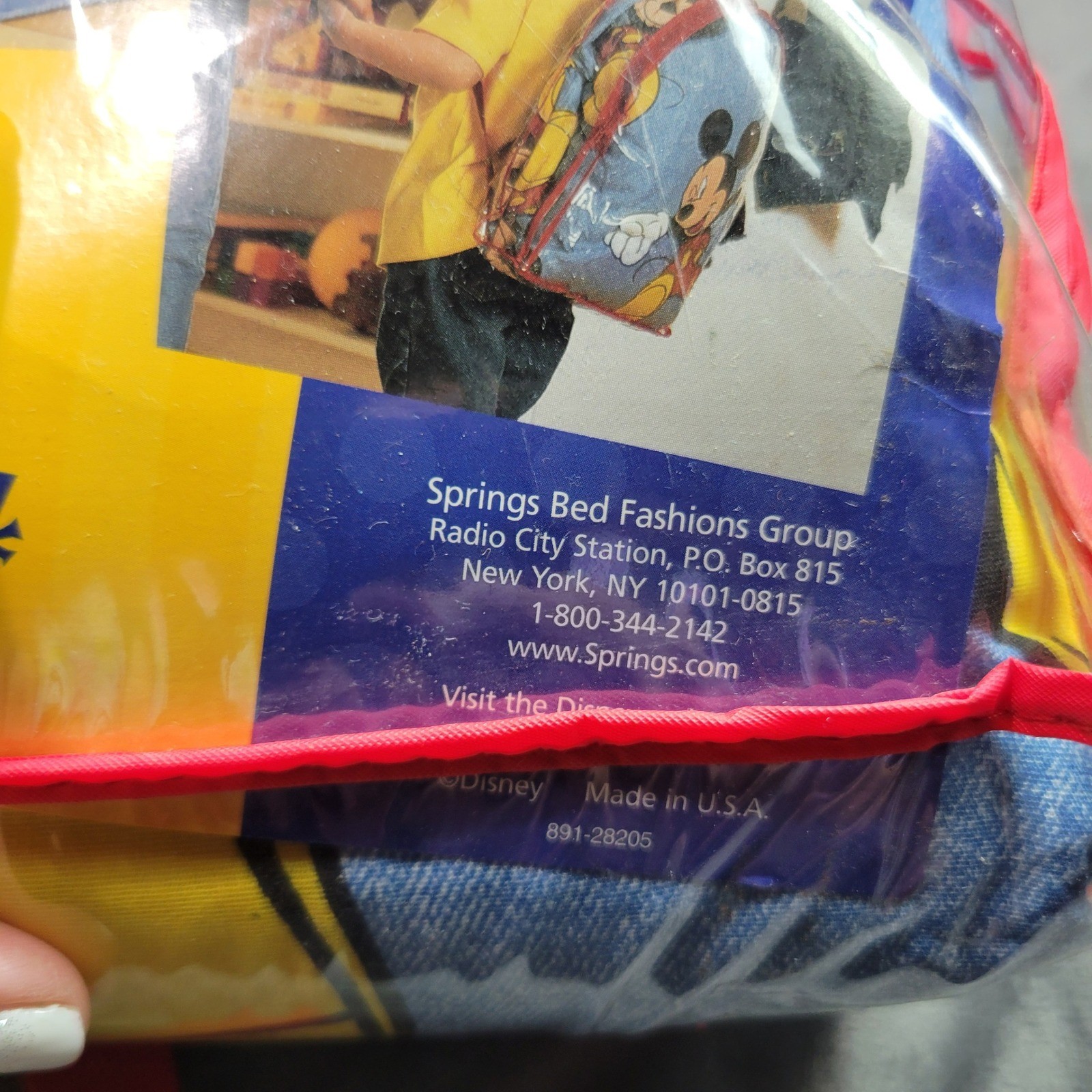 Disney Mickey For Kids Nap Mat Set with Pillow and Backpack Blue Vintage USA