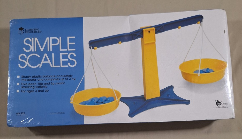 Learning Resources Simple Scales Balance LER272 Classroom Math Scale(79...