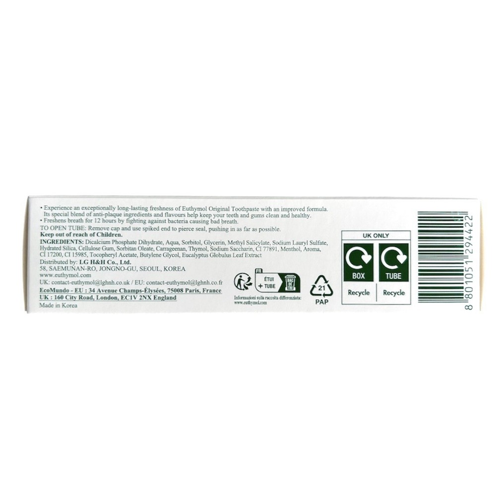 Euthymol Original Toothpaste 75ml