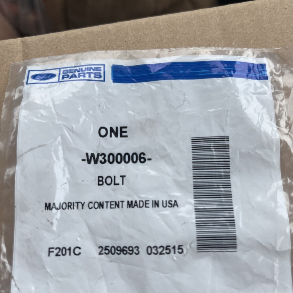 Genuine Ford Water Pump Bolt -W300006-