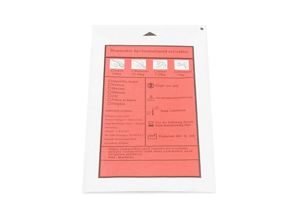 Welch Allyn Disposable Compatible SPO2 Sensor DS-100A - Same Day Shipping