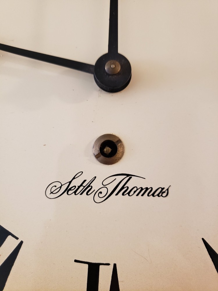 Seth Thomas Golden Rule Pendulum Wall Clock E477-005 Untested