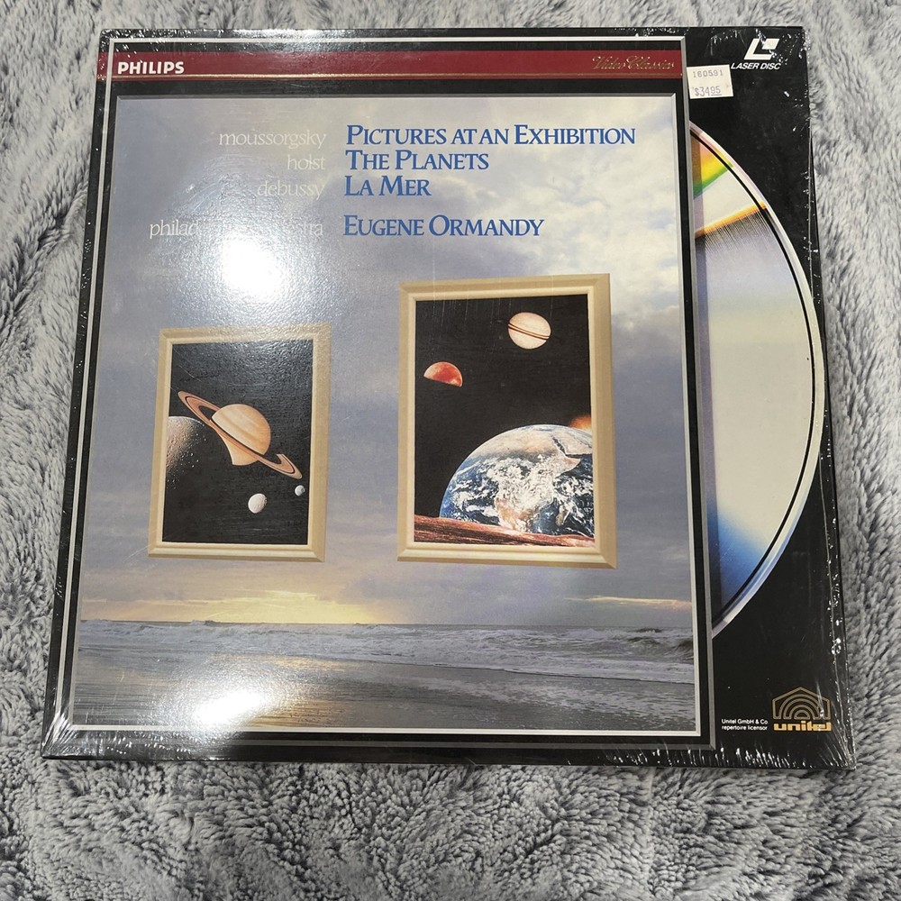 Eugene Ormandy LASERDISC classical Pictures at Exhibition PLANETS La Mer +insert